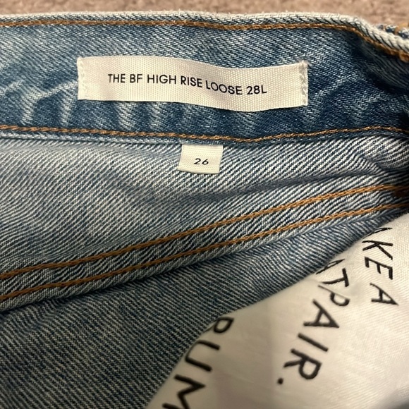 Denim Forum Boyfriend High Rise Loose Jeans Size 26 - Picture 5 of 10
